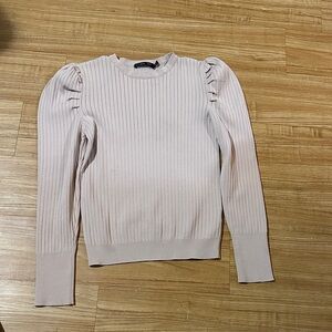 Doe & Rae Blush Ribbed Top